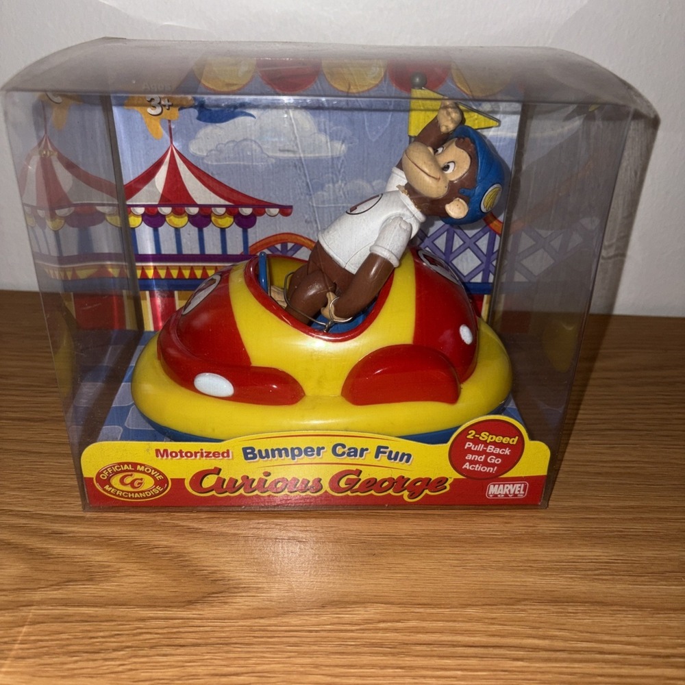 2005 Marvel Toys Curious George Bumper Car Fun Motorized